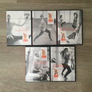Bundle of 5 Barre Ballet Candace Ofcacek Sadie Lincoln Workout Variety DVDs